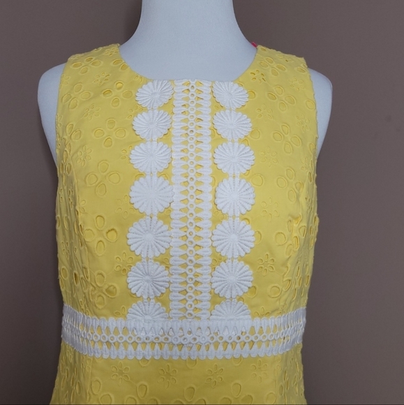 Lilly Pulitzer St Tropez Floral Cross Eyelet Dress - Picture 5 of 16